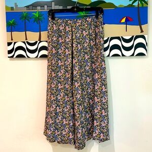 Zara floral midi skirt size S